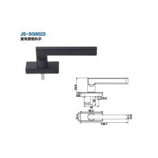 JS-SG8018標準塑鋼執(zhí)手A（鋁柄塑座）門窗五金 門窗配件