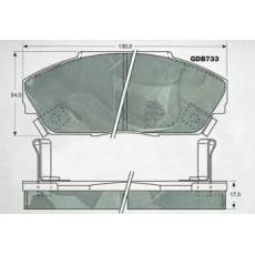 HD-RO341剎車(chē)片 汽車(chē)盤(pán)式剎車(chē)片