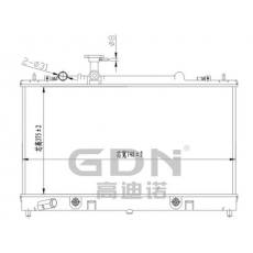 GDN.6.MA.003A-23 馬自達 鋁質(zhì)散熱器