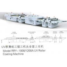 UV厚薄紙三輥三機(jī)頭全面上光機(jī)