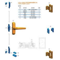 OTA-LD002 內平開系統(tǒng)(適用C20) 門窗配件