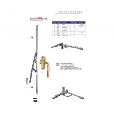 單點兩邊鎖微通風內(nèi)平開窗 門窗配件