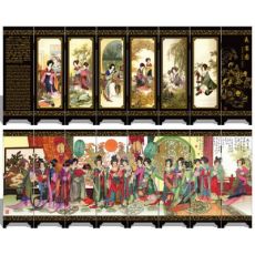 漆器仿古小屏風(fēng) 045 貴妃夜宴圖 中國特色 外事商務(wù)禮品